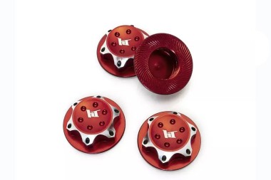 Ecrou roues 17mm rouge