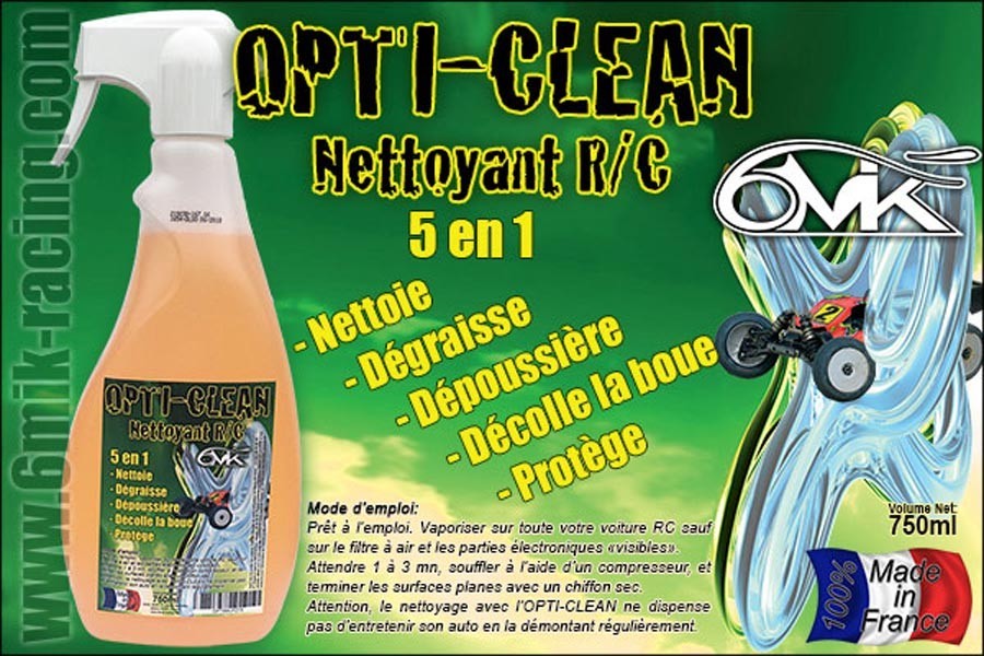 Opti-Clean : le nettoyant dégréssant pour la RC