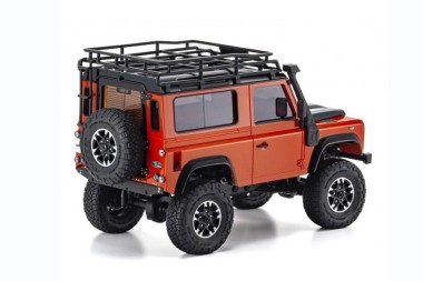 Kyosho -Mini Z 4*4 Land-Rover Defender 90 Adventure  (KT531P), - Orange/Noir - 32531MO