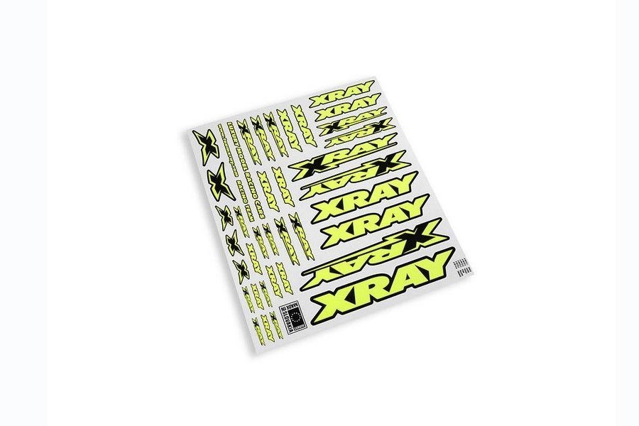 Autocollants Xray jaune fluo